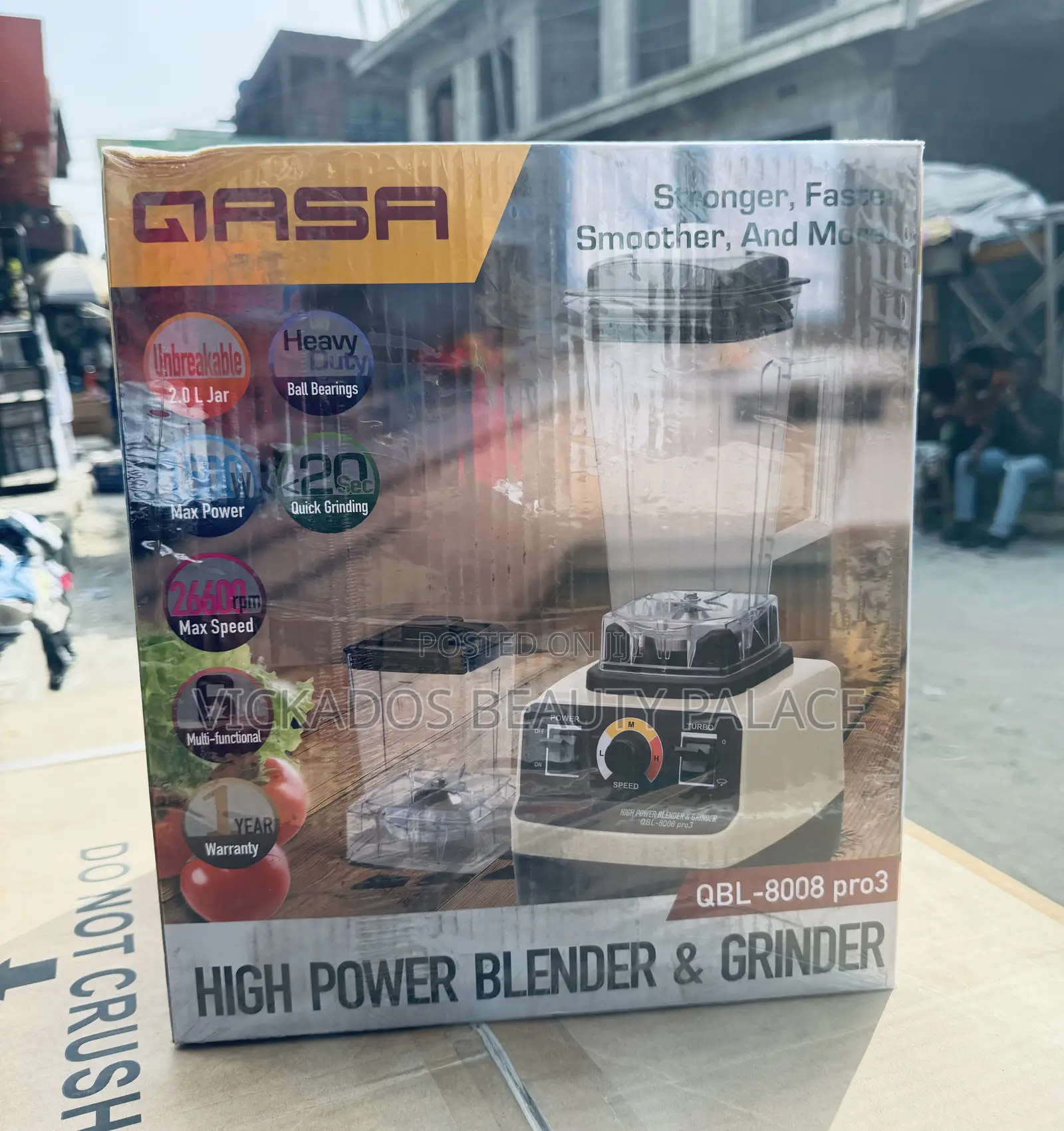 QASA Higher Power Blender Grinder