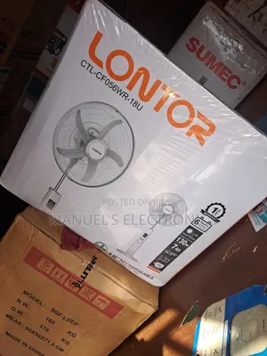 BUY YOU LONTOR Rechargeable Standing Fan Copper Coil Here18"
