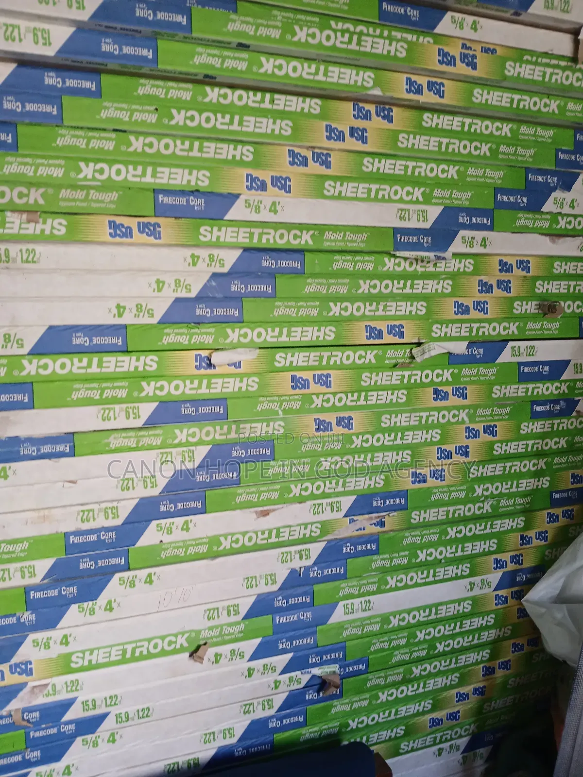 Sheet Rock USG Greenboard 16mm Thickness