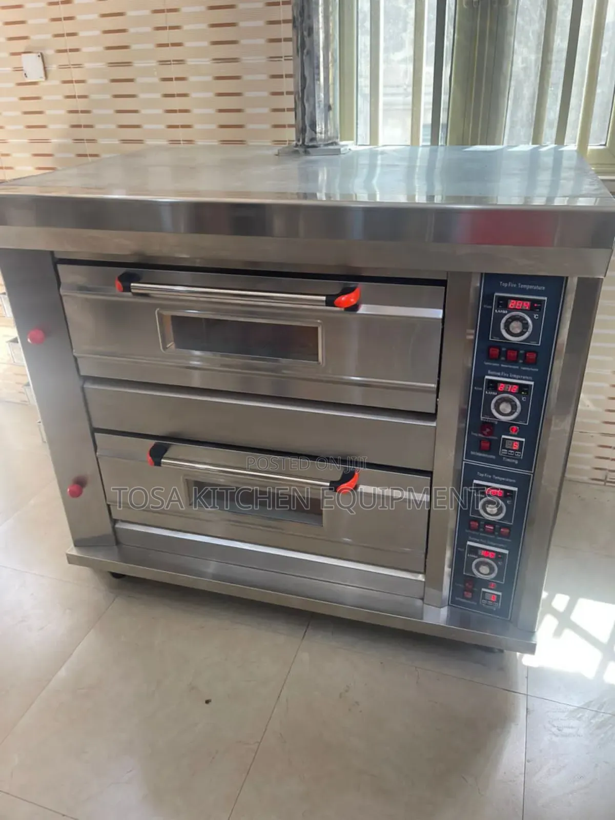 Oven 2 Deck 4 Trays Baking Oven