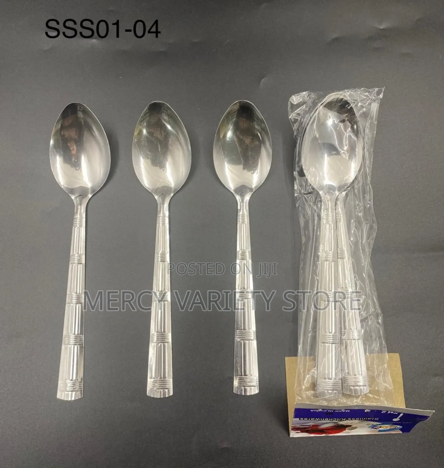 Silver Eating Spoon Fork Set - 12pieces