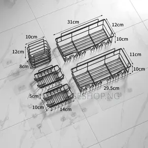 5pcs Bathroom Storage Rack