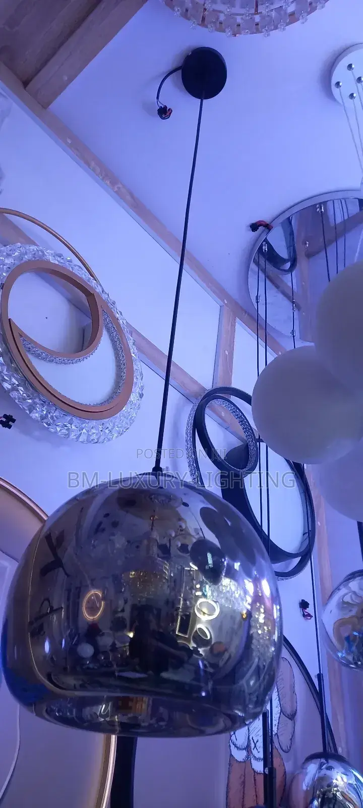 Nordic Gold Glass Modern Chandelier