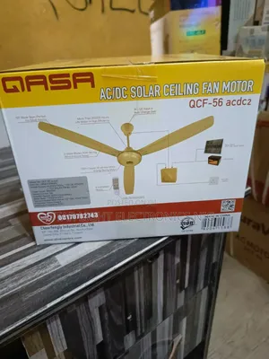 AC/Dc Solar Ceiling Fan Gold