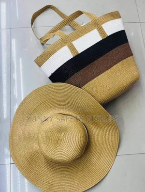 Beautiful Beach Hat and Bag, Lovely Fashion