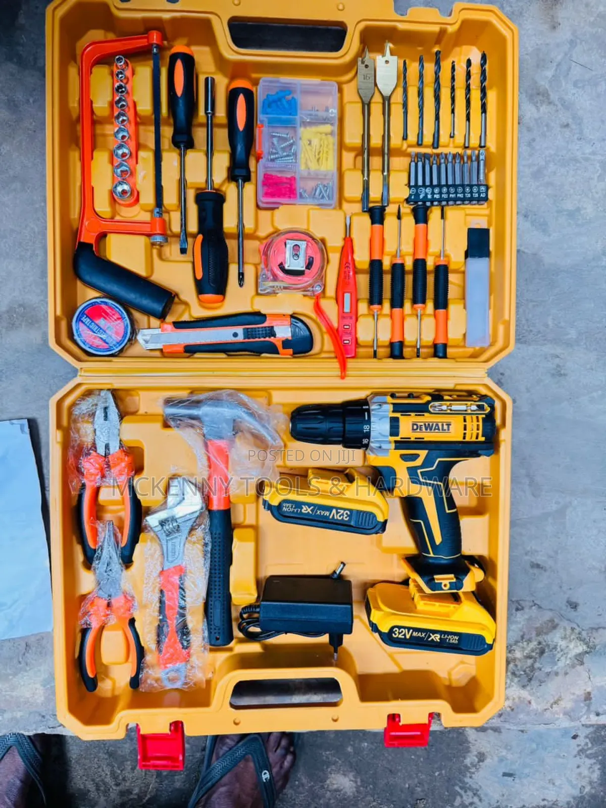 Dewalt 60PCS Tool Kit With Powerful 48v Cordless Drill