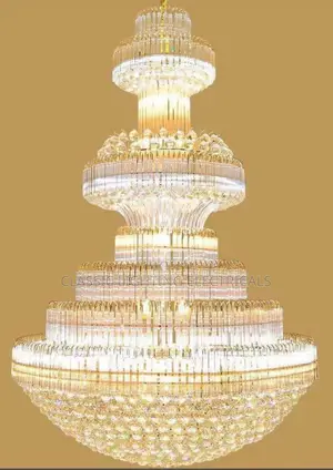 Modern Chandeliers Lights Fixture Big Gold Crystal Chandelie