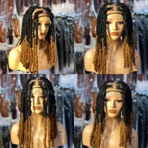 Mixed Color Butterfly Locs Glueless Wig