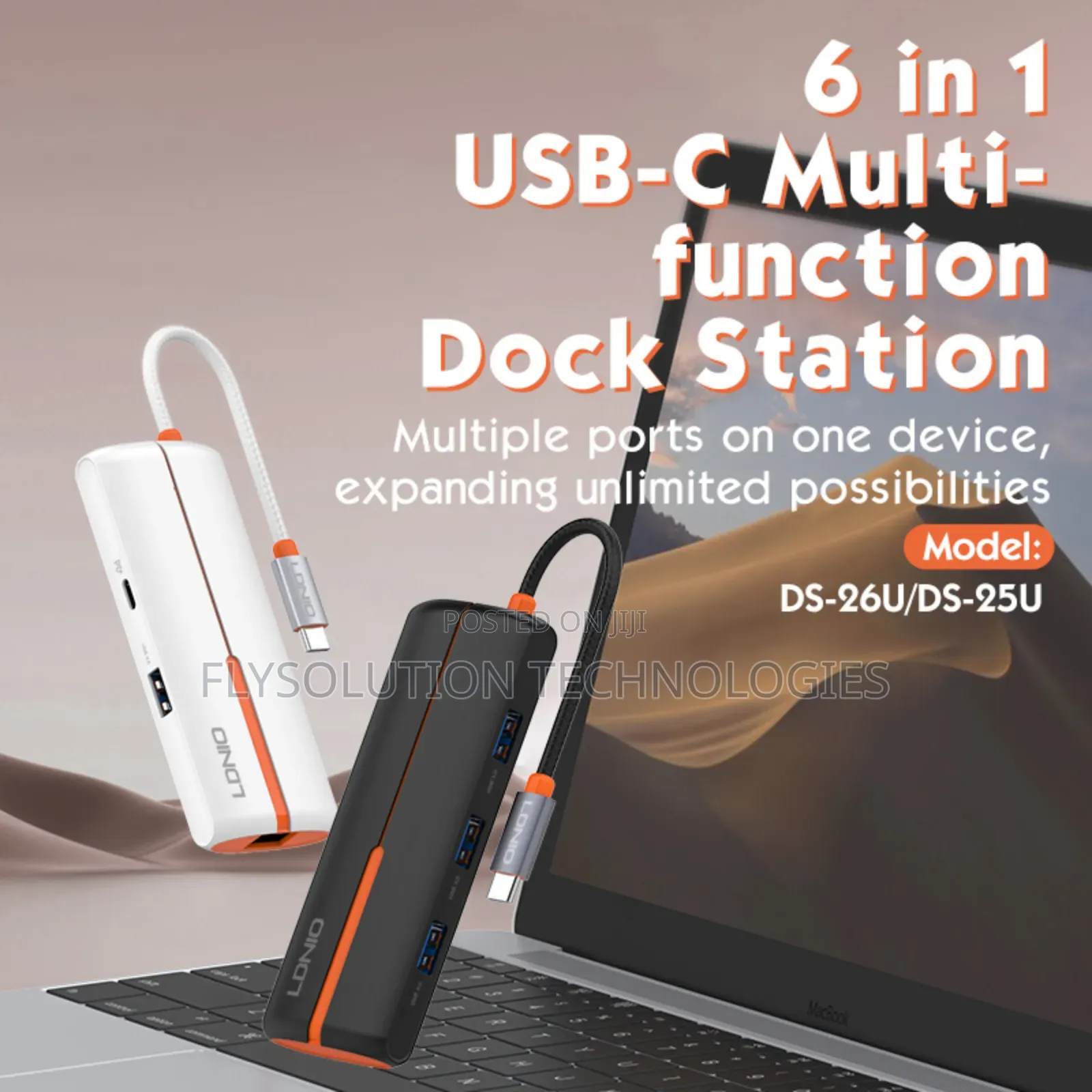 Ldnio Ds 26u 6-in-1 Usb-C Hub