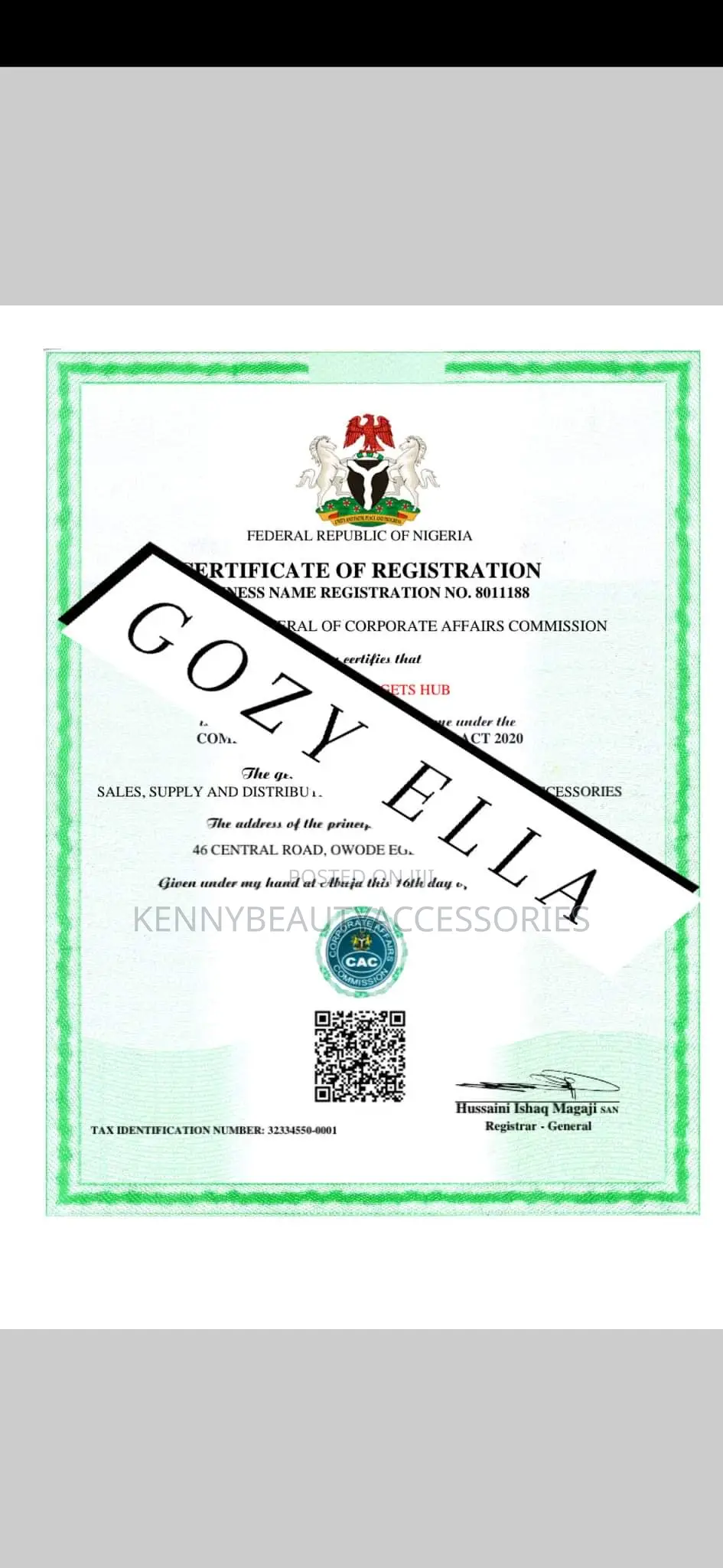 CAC Registration Agent