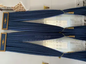 Beautiful Blue Drapes and Shades