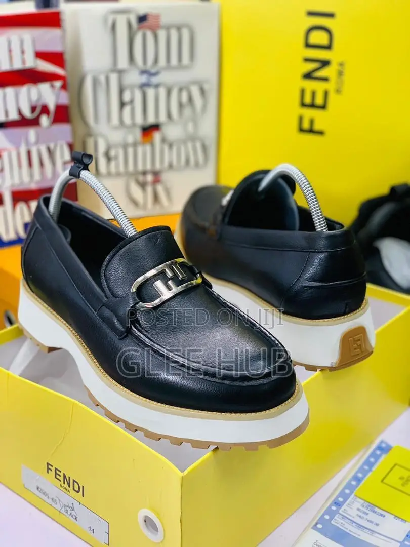 FENDI Leather Loafers