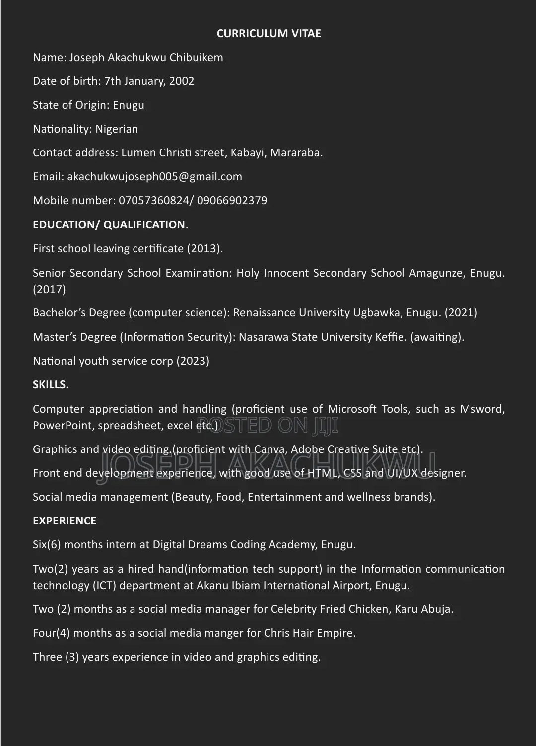 Experienced Social Media Manager