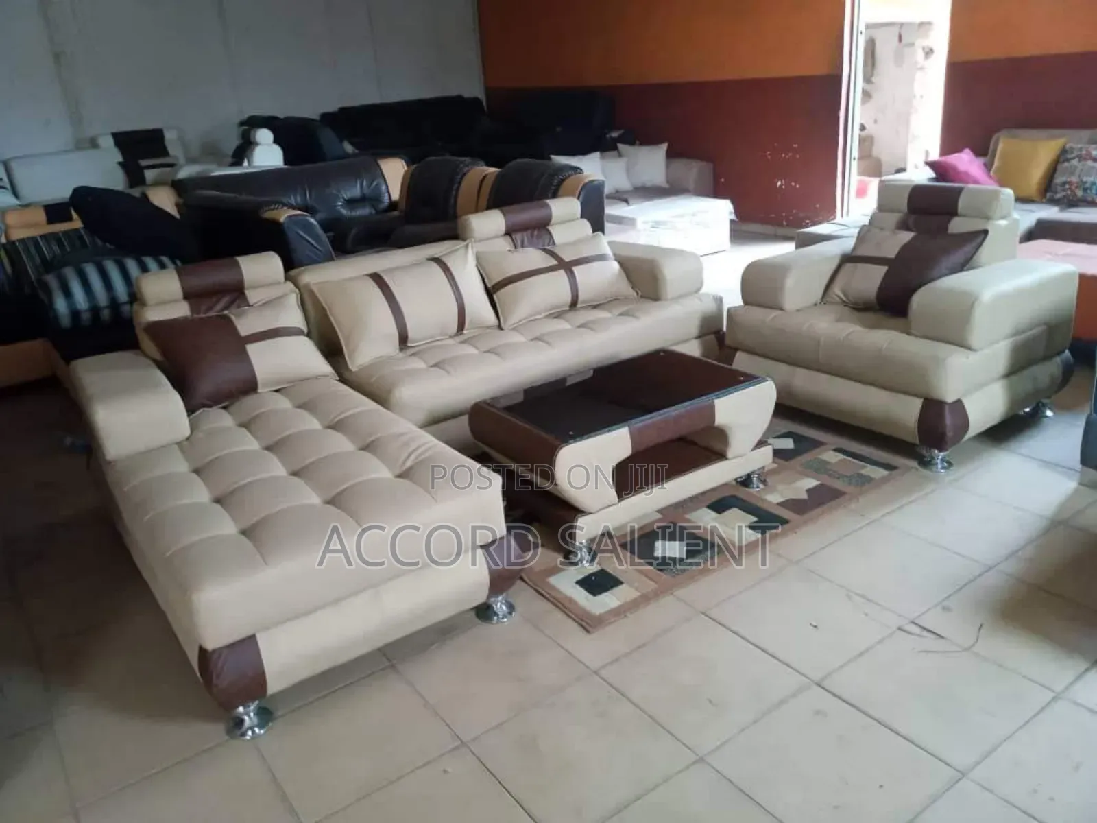 L-Shape Leather Sofa