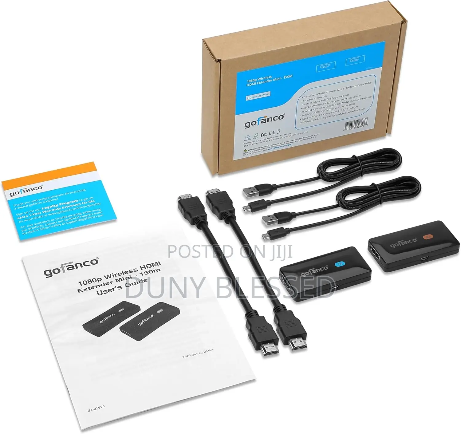 Gofanco 150m 490ft Wireless HDMI Extender