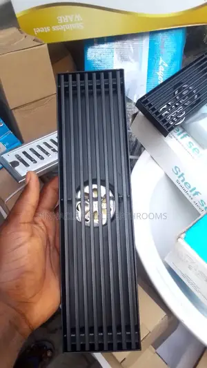 30cm Black Liner Bathroom Floor Drain