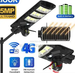 Super Brighter 5mp Solar Street Light With Camera 4g