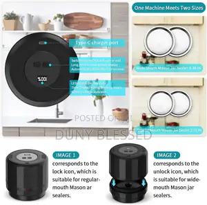 Electric Mason Jars Vacuum Sealer Kit