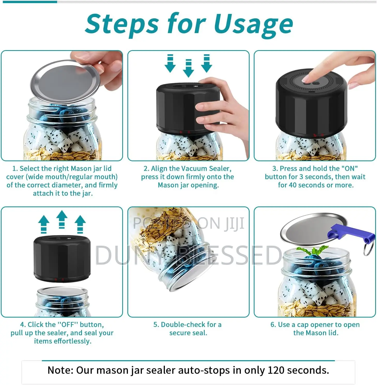 Electric Mason Jars Vacuum Sealer Kit