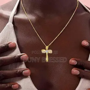 Gold Plated Cross Necklace for Women