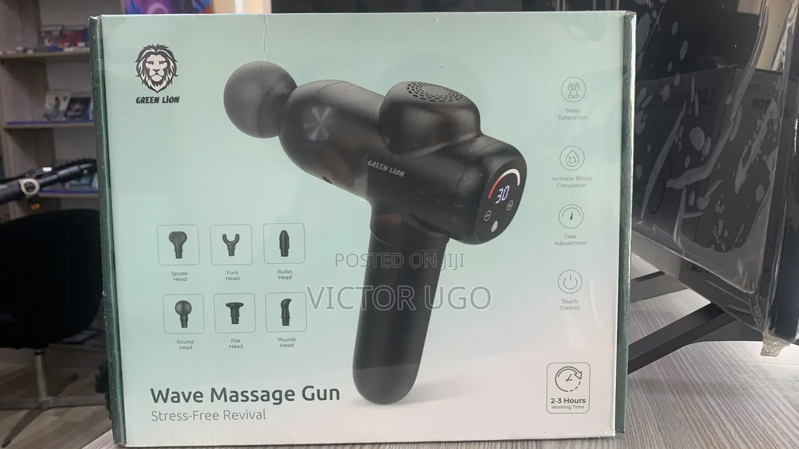 Green Lion Wave Massage Gun