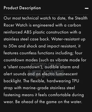 Stealth Racer Watch