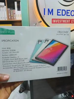 New Discover Note 17 Plus 512 GB Black