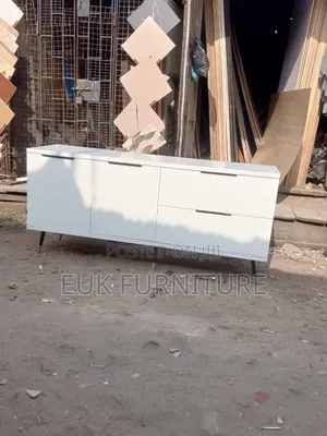 Side Board With Iron Legs