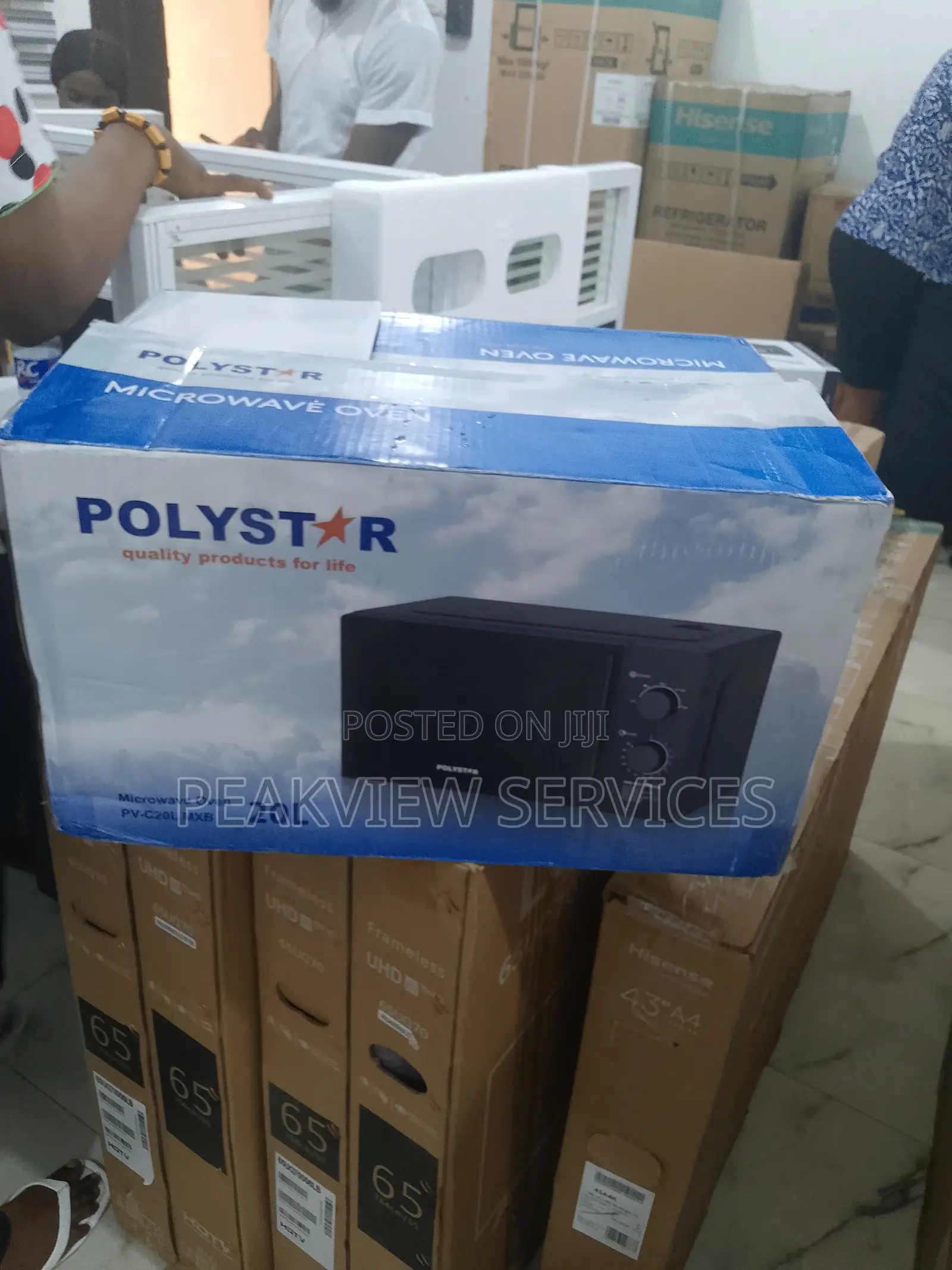 Black Polystar Pv-C20lmxb 20l Microwave Oven
