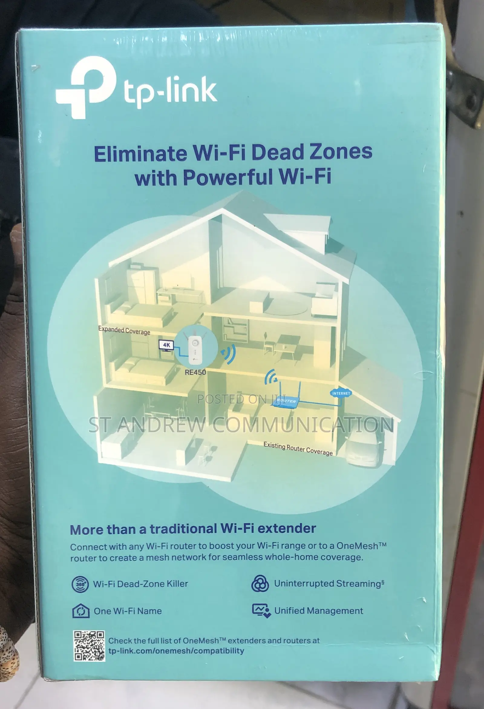 Tplink Mesh Wi-Fi Extender Ac1750