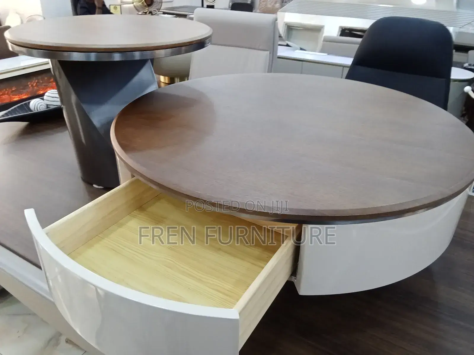 Imported High Quality Wooden Centre Table With Side Stool