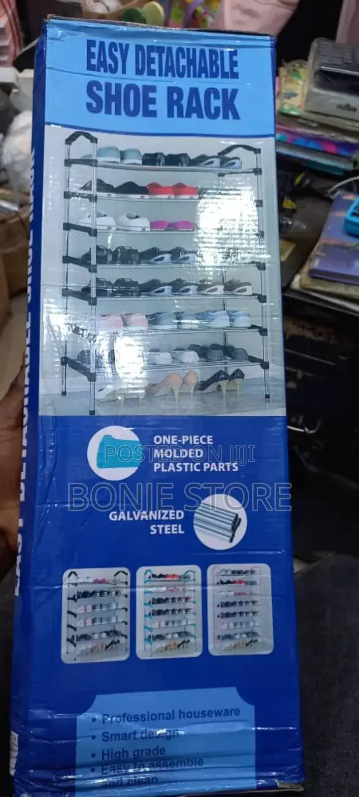 6 Layer Stainless Free Standing Shoe Rack / 6 Tier Shoe Rack