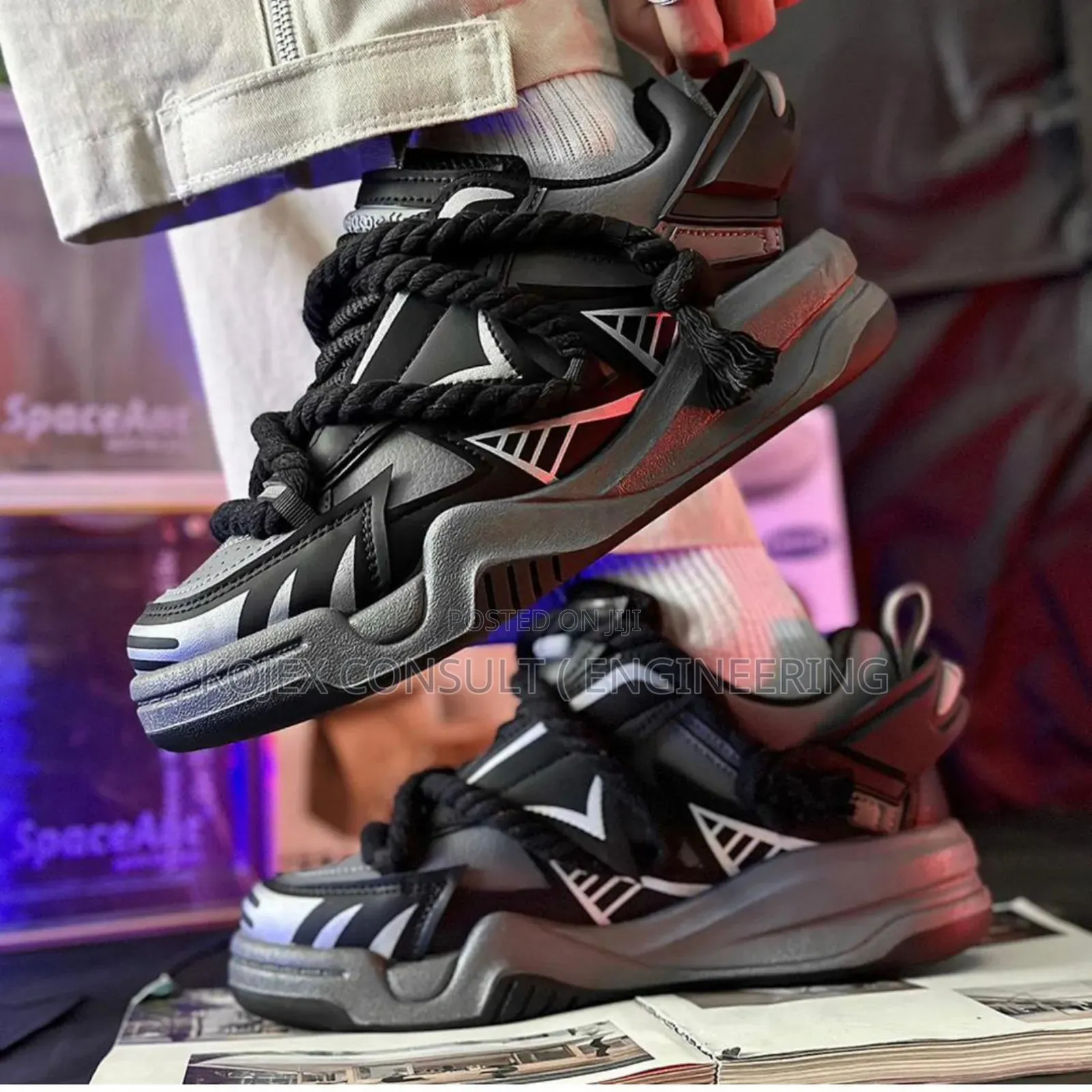 Original Unisex Chunky Sole “Double Lace”Snearkers