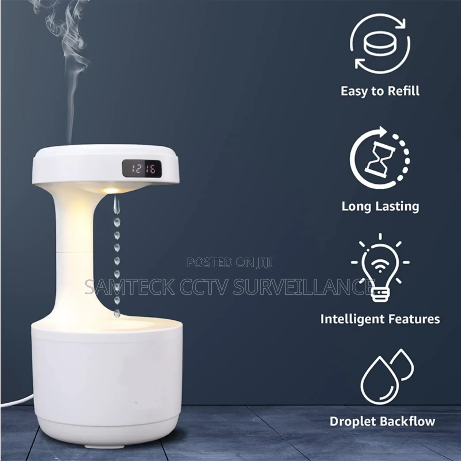 Smooth Sailing Antigravity Humidifier Light Water Dropped