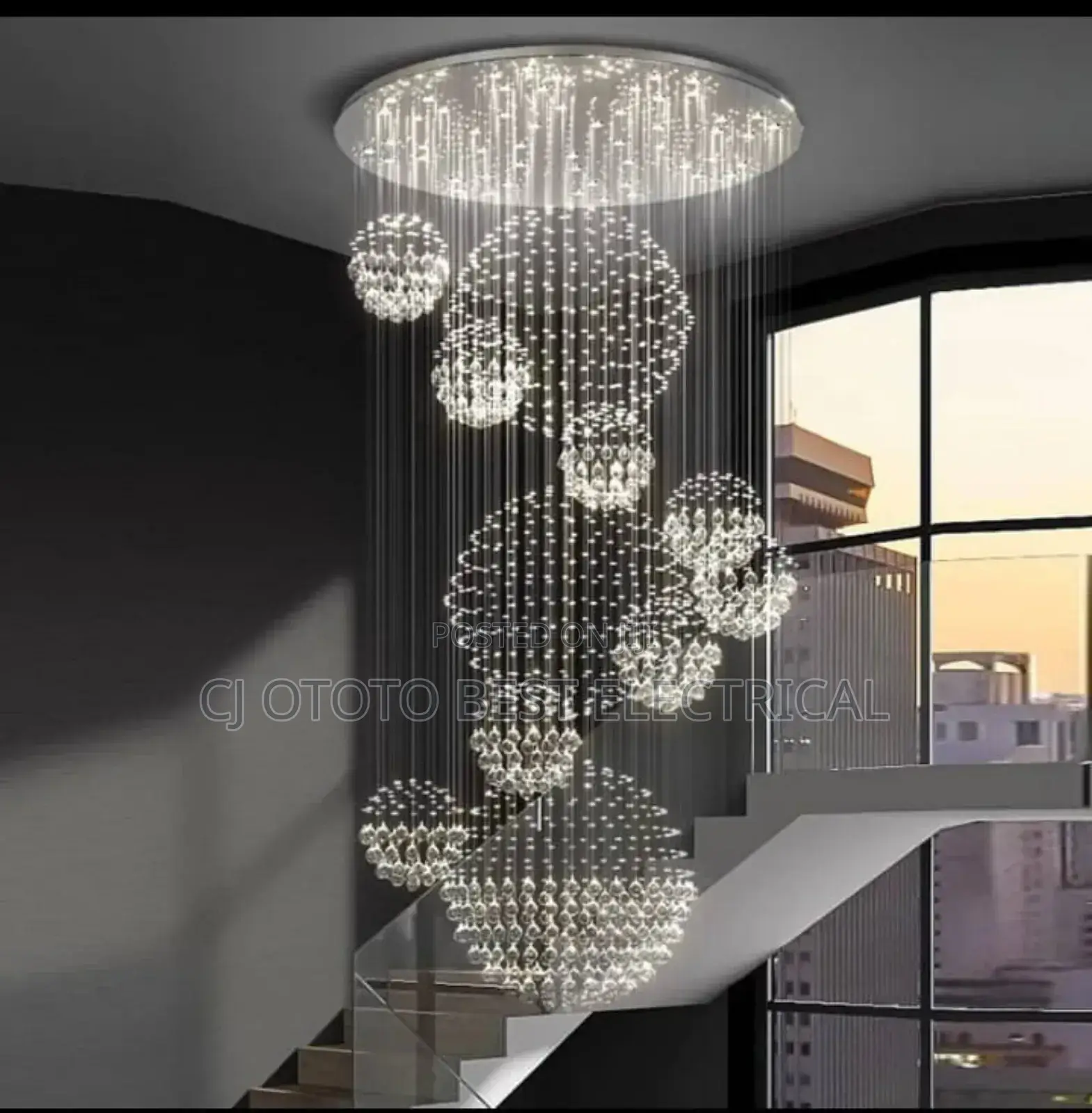 Luxury Rain Crystal Chandelier Light Available Now.