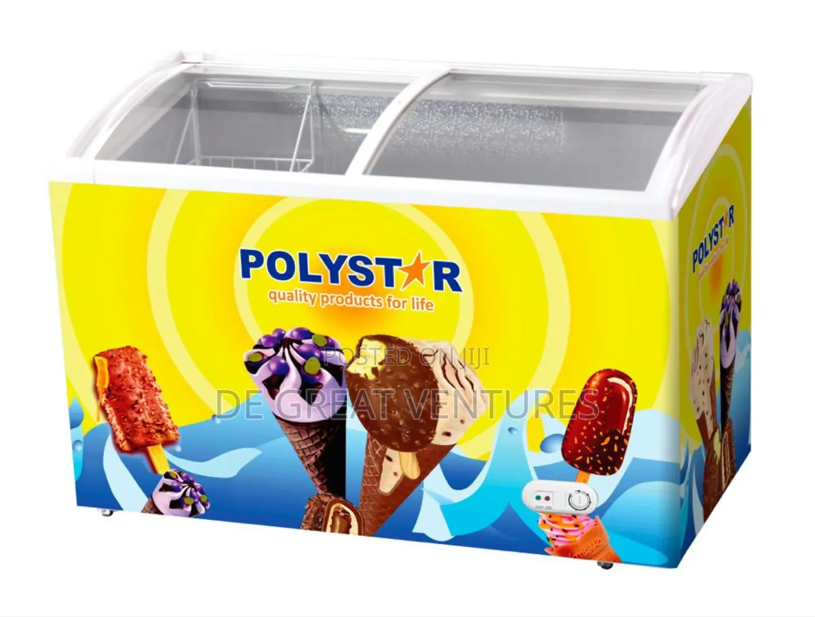 Brand New Polyester 310L Showcase Chest Freezer>>External>>