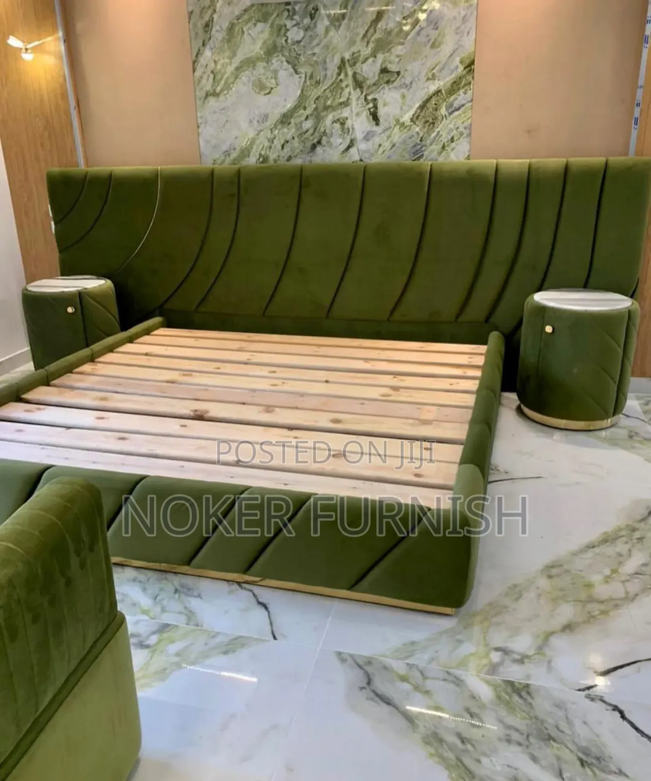 Full Padded Bed Frame