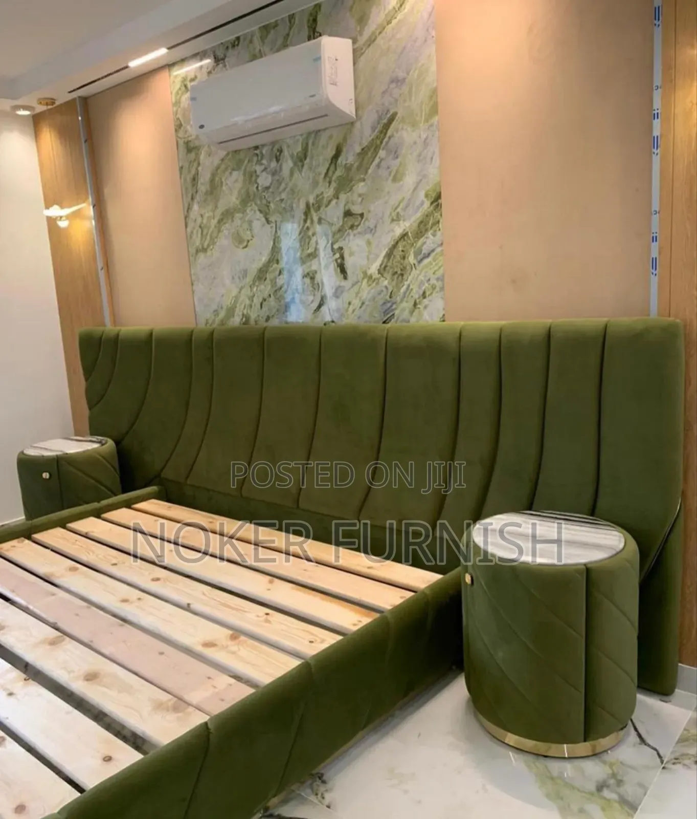 Full Padded Bed Frame