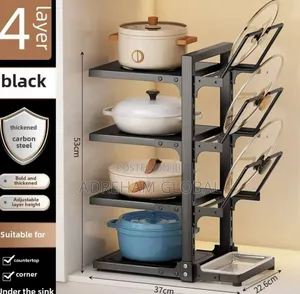 Under the Sink 4 Layer Pot Rack
