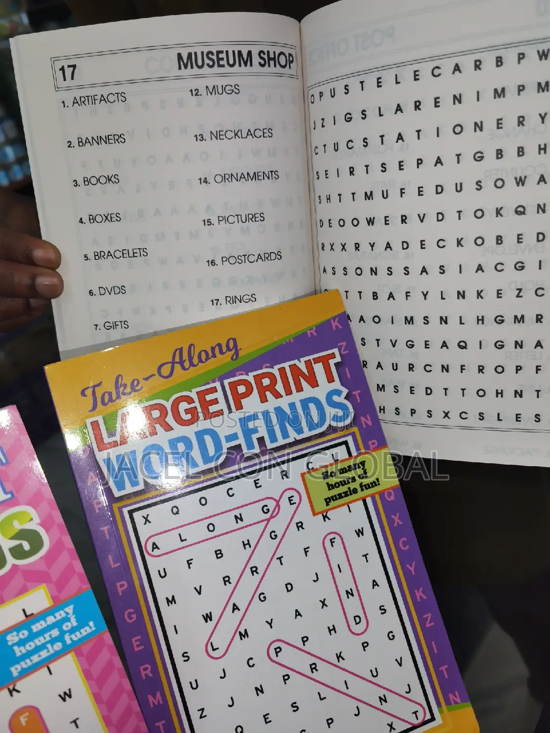 Large Prints Puzzle Book in Small Size