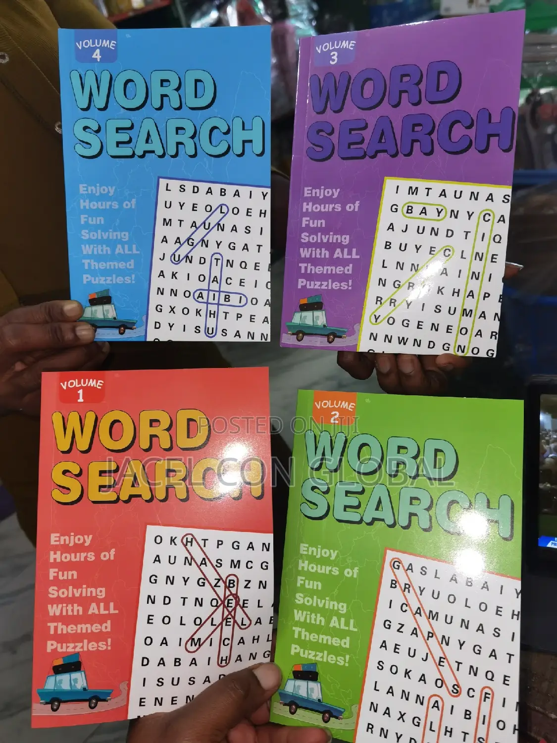 Work Search Puzzle Books in Volume 1 to 4 (Small Size)