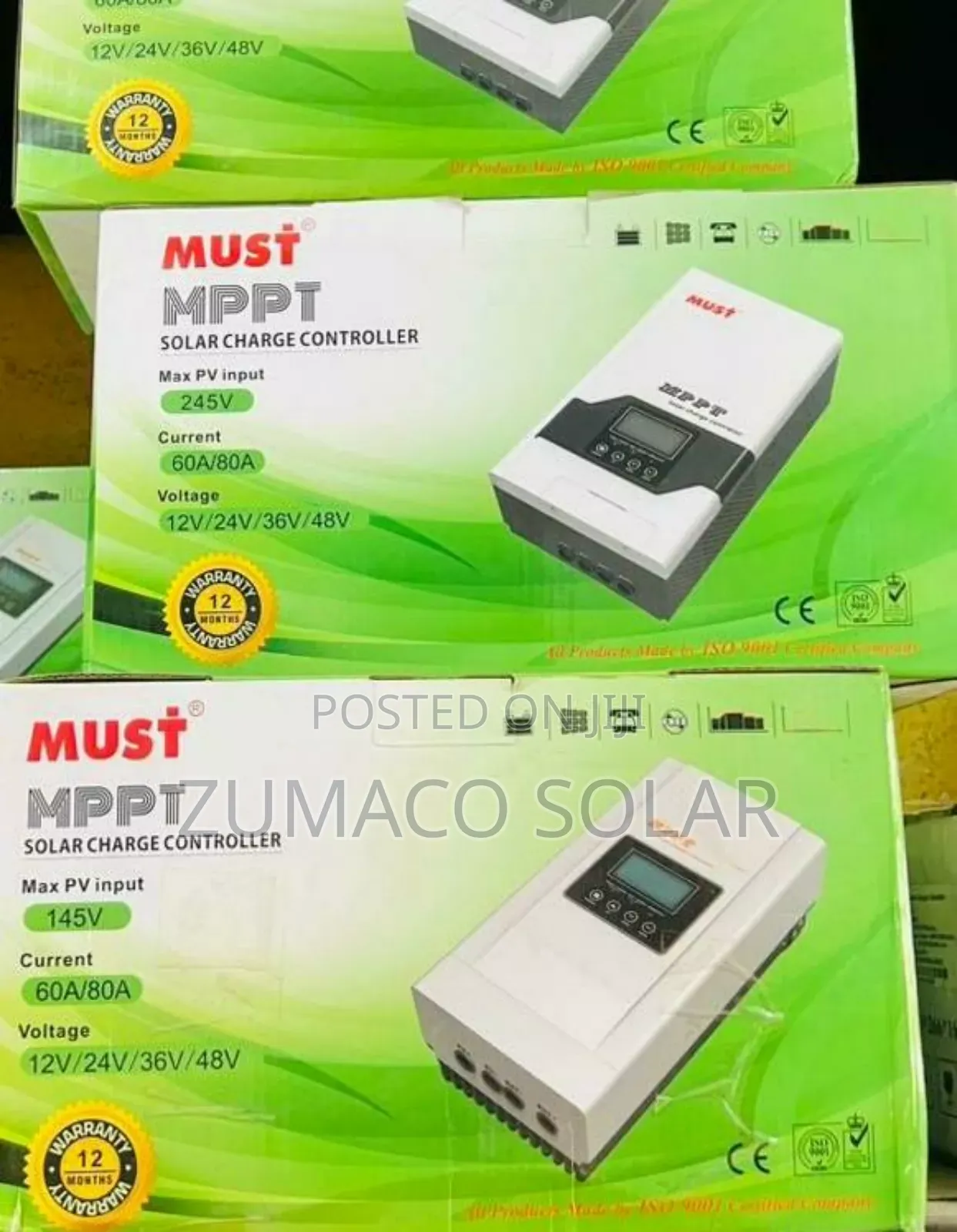 Quality Standard 80ah Must MPPT Charge Controller