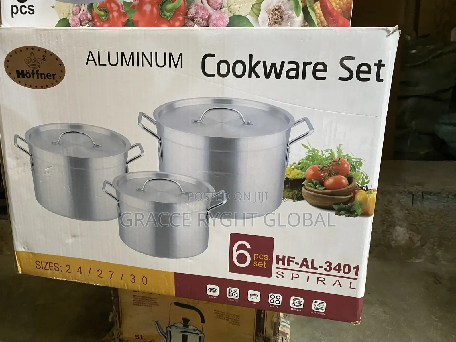 3pcs Aluminum Cookware Set
