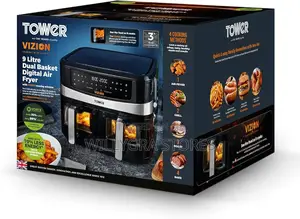 Tower Vortx Vizion 9l Dual Basket Digital Air Fryer