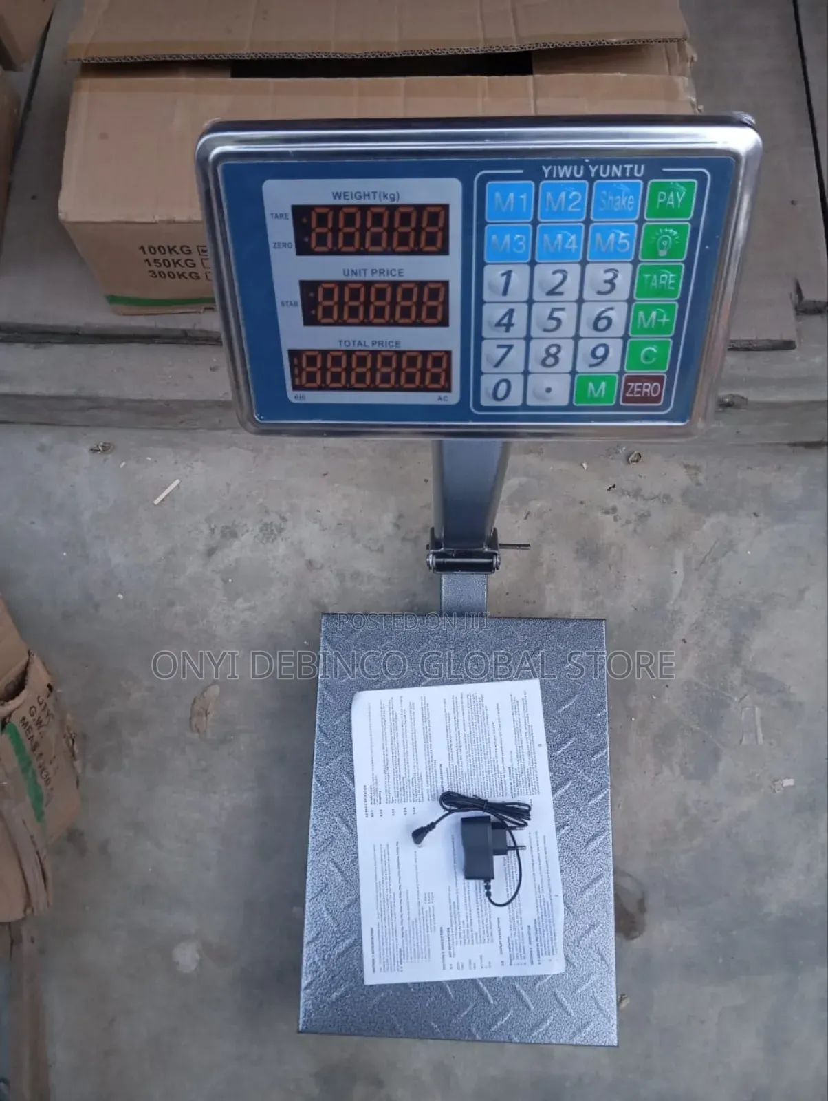 Original Digital Rechargable Scale Double Display Meta 100kg