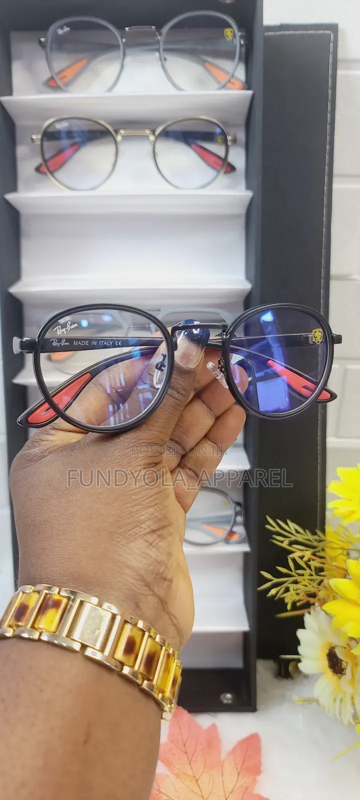 Rayban Extraclear Uv Bluelight Eyeglasses