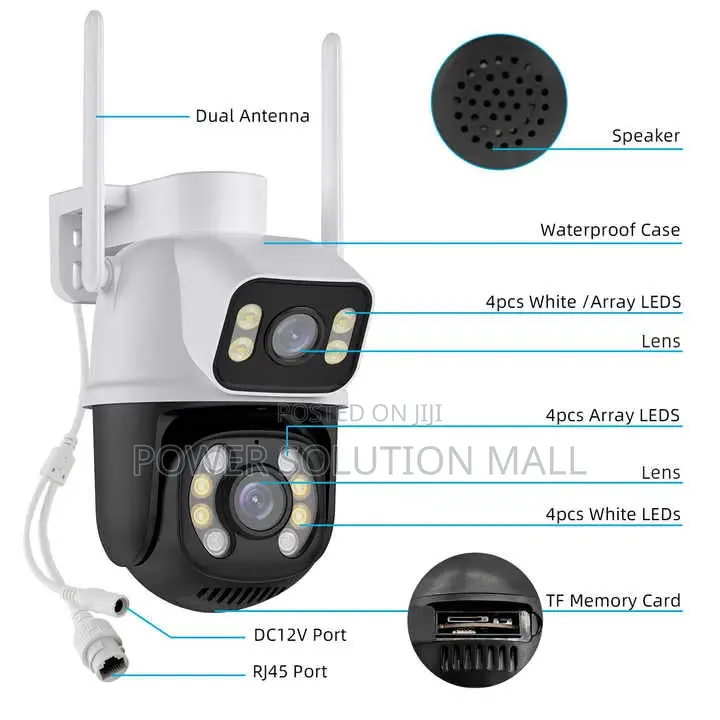 Dual Lens Wifi Security Camera