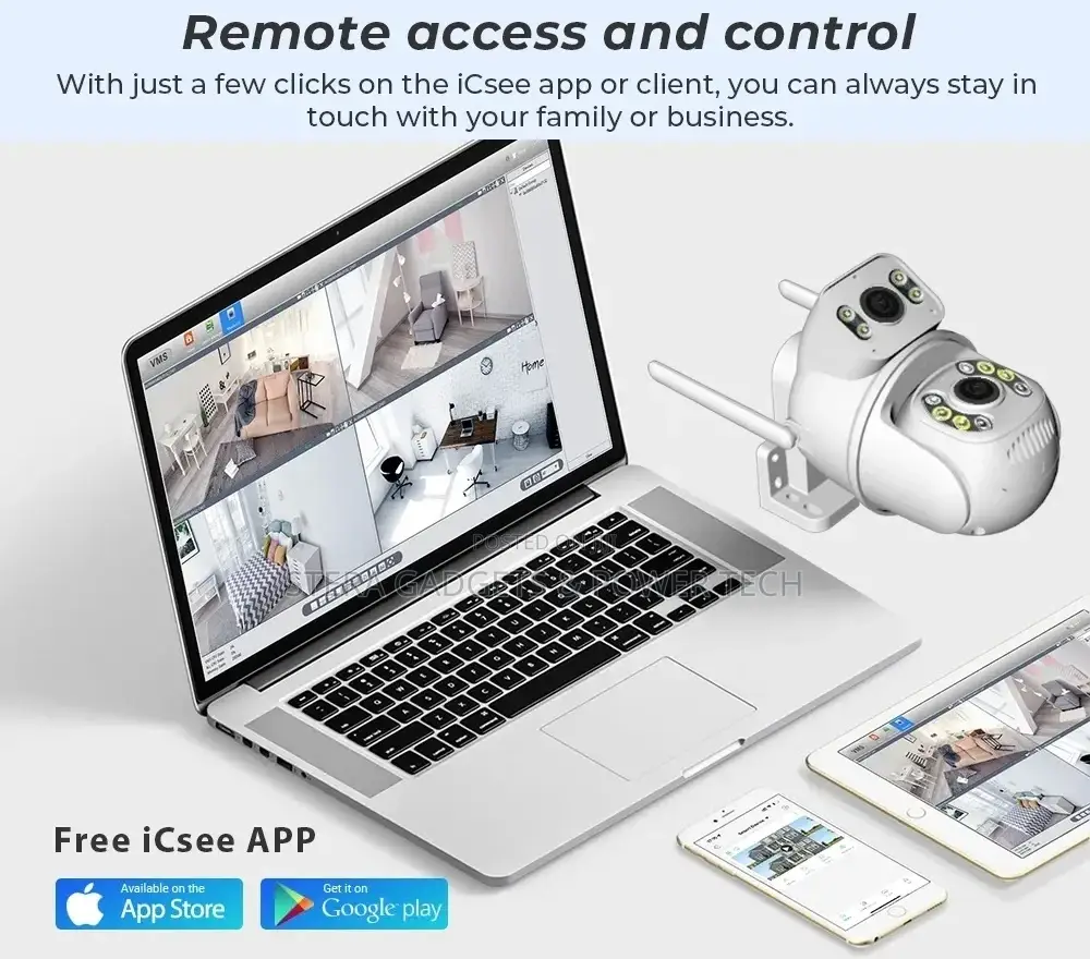 Smart Dual Lens Wifi Security Camera
