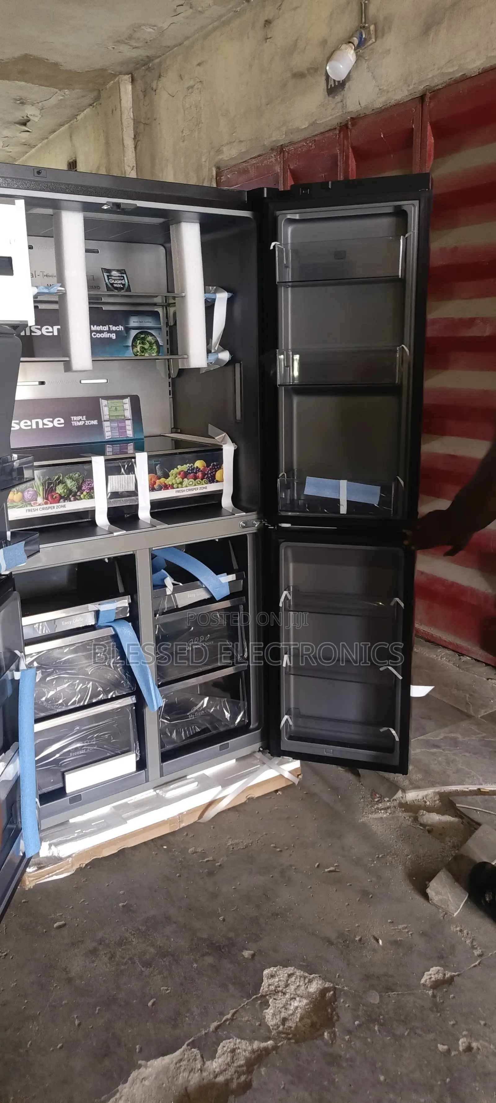 Hisense 68wcd-Rc 538l Side-by-Side Pureflat Smart Refrigerat