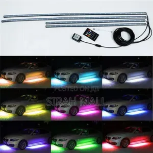 4pcs RGB Led Under Car Glow Underbody System